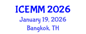 International Conference on Economy, Management and Marketing (ICEMM) January 19, 2026 - Bangkok, Thailand International Conference on Economy, Management and Marketing (ICEMM) January 19, 2026 - Bangkok, Thailand