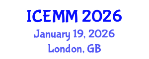 International Conference on Economy, Management and Marketing (ICEMM) January 19, 2026 - London, United Kingdom International Conference on Economy, Management and Marketing (ICEMM) January 19, 2026 - London, United Kingdom