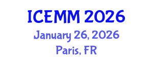 International Conference on Economy, Management and Marketing (ICEMM) January 26, 2026 - Paris, France International Conference on Economy, Management and Marketing (ICEMM) January 26, 2026 - Paris, France