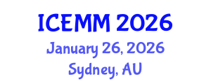 International Conference on Economy, Management and Marketing (ICEMM) January 26, 2026 - Sydney, Australia International Conference on Economy, Management and Marketing (ICEMM) January 26, 2026 - Sydney, Australia