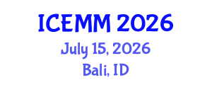 International Conference on Economy, Management and Marketing (ICEMM) July 15, 2026 - Bali, Indonesia International Conference on Economy, Management and Marketing (ICEMM) July 15, 2026 - Bali, Indonesia