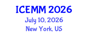 International Conference on Economy, Management and Marketing (ICEMM) July 10, 2026 - New York, United States International Conference on Economy, Management and Marketing (ICEMM) July 10, 2026 - New York, United States