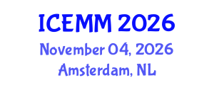 International Conference on Economy, Management and Marketing (ICEMM) November 04, 2026 - Amsterdam, Netherlands International Conference on Economy, Management and Marketing (ICEMM) November 04, 2026 - Amsterdam, Netherlands