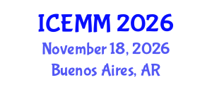 International Conference on Economy, Management and Marketing (ICEMM) November 18, 2026 - Buenos Aires, Argentina International Conference on Economy, Management and Marketing (ICEMM) November 18, 2026 - Buenos Aires, Argentina
