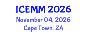 International Conference on Economy, Management and Marketing (ICEMM) November 04, 2026 - Cape Town, South Africa International Conference on Economy, Management and Marketing (ICEMM) November 04, 2026 - Cape Town, South Africa