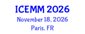 International Conference on Economy, Management and Marketing (ICEMM) November 18, 2026 - Paris, France International Conference on Economy, Management and Marketing (ICEMM) November 18, 2026 - Paris, France