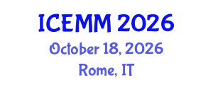 International Conference on Economy, Management and Marketing (ICEMM) October 18, 2026 - Rome, Italy International Conference on Economy, Management and Marketing (ICEMM) October 18, 2026 - Rome, Italy