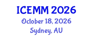 International Conference on Economy, Management and Marketing (ICEMM) October 18, 2026 - Sydney, Australia International Conference on Economy, Management and Marketing (ICEMM) October 18, 2026 - Sydney, Australia