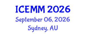 International Conference on Economy, Management and Marketing (ICEMM) September 06, 2026 - Sydney, Australia International Conference on Economy, Management and Marketing (ICEMM) September 06, 2026 - Sydney, Australia