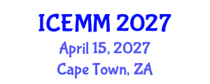 International Conference on Economy, Management and Marketing (ICEMM) April 15, 2027 - Cape Town, South Africa International Conference on Economy, Management and Marketing (ICEMM) April 15, 2027 - Cape Town, South Africa