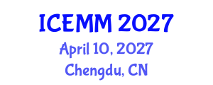 International Conference on Economy, Management and Marketing (ICEMM) April 10, 2027 - Chengdu, China International Conference on Economy, Management and Marketing (ICEMM) April 10, 2027 - Chengdu, China