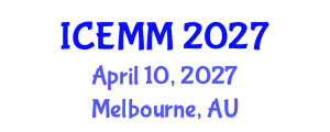 International Conference on Economy, Management and Marketing (ICEMM) April 10, 2027 - Melbourne, Australia International Conference on Economy, Management and Marketing (ICEMM) April 10, 2027 - Melbourne, Australia