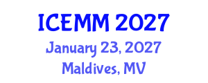 International Conference on Economy, Management and Marketing (ICEMM) January 23, 2027 - Maldives, Maldives International Conference on Economy, Management and Marketing (ICEMM) January 23, 2027 - Maldives, Maldives
