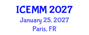 International Conference on Economy, Management and Marketing (ICEMM) January 25, 2027 - Paris, France International Conference on Economy, Management and Marketing (ICEMM) January 25, 2027 - Paris, France