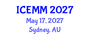 International Conference on Economy, Management and Marketing (ICEMM) May 17, 2027 - Sydney, Australia International Conference on Economy, Management and Marketing (ICEMM) May 17, 2027 - Sydney, Australia