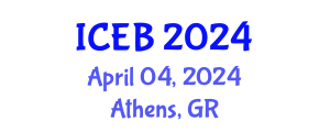 International Conference on Ecosystems and Biodiversity (ICEB) April 04, 2024 - Athens, Greece