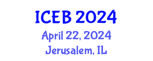 International Conference on Ecosystems and Biodiversity (ICEB) April 22, 2024 - Jerusalem, Israel