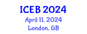 International Conference on Ecosystems and Biodiversity (ICEB) April 11, 2024 - London, United Kingdom