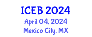 International Conference on Ecosystems and Biodiversity (ICEB) April 04, 2024 - Mexico City, Mexico