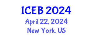 International Conference on Ecosystems and Biodiversity (ICEB) April 22, 2024 - New York, United States