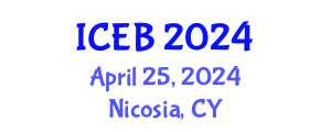 International Conference on Ecosystems and Biodiversity (ICEB) April 25, 2024 - Nicosia, Cyprus
