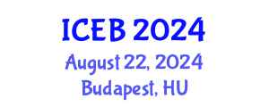 International Conference on Ecosystems and Biodiversity (ICEB) August 22, 2024 - Budapest, Hungary