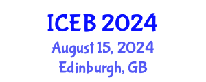 International Conference on Ecosystems and Biodiversity (ICEB) August 15, 2024 - Edinburgh, United Kingdom
