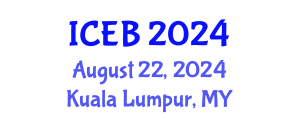 International Conference on Ecosystems and Biodiversity (ICEB) August 22, 2024 - Kuala Lumpur, Malaysia
