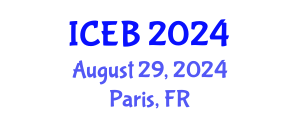 International Conference on Ecosystems and Biodiversity (ICEB) August 29, 2024 - Paris, France