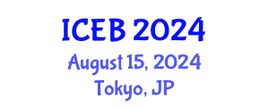 International Conference on Ecosystems and Biodiversity (ICEB) August 15, 2024 - Tokyo, Japan