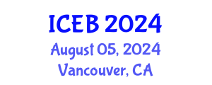 International Conference on Ecosystems and Biodiversity (ICEB) August 05, 2024 - Vancouver, Canada