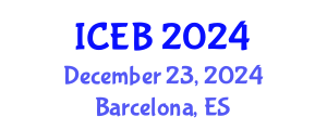 International Conference on Ecosystems and Biodiversity (ICEB) December 23, 2024 - Barcelona, Spain