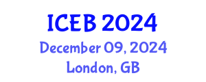 International Conference on Ecosystems and Biodiversity (ICEB) December 09, 2024 - London, United Kingdom