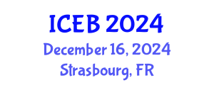 International Conference on Ecosystems and Biodiversity (ICEB) December 16, 2024 - Strasbourg, France