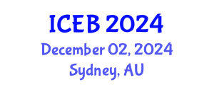 International Conference on Ecosystems and Biodiversity (ICEB) December 02, 2024 - Sydney, Australia