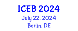International Conference on Ecosystems and Biodiversity (ICEB) July 22, 2024 - Berlin, Germany