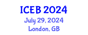 International Conference on Ecosystems and Biodiversity (ICEB) July 29, 2024 - London, United Kingdom