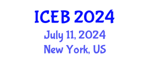 International Conference on Ecosystems and Biodiversity (ICEB) July 11, 2024 - New York, United States