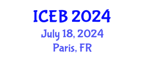 International Conference on Ecosystems and Biodiversity (ICEB) July 18, 2024 - Paris, France