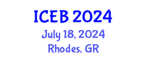 International Conference on Ecosystems and Biodiversity (ICEB) July 18, 2024 - Rhodes, Greece