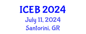 International Conference on Ecosystems and Biodiversity (ICEB) July 11, 2024 - Santorini, Greece