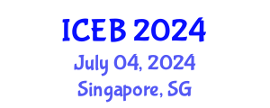International Conference on Ecosystems and Biodiversity (ICEB) July 04, 2024 - Singapore, Singapore