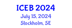 International Conference on Ecosystems and Biodiversity (ICEB) July 15, 2024 - Stockholm, Sweden
