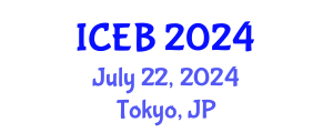 International Conference on Ecosystems and Biodiversity (ICEB) July 22, 2024 - Tokyo, Japan