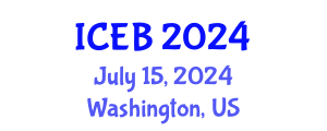 International Conference on Ecosystems and Biodiversity (ICEB) July 15, 2024 - Washington, United States