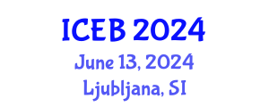 International Conference on Ecosystems and Biodiversity (ICEB) June 13, 2024 - Ljubljana, Slovenia