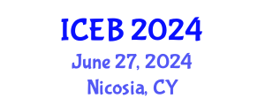 International Conference on Ecosystems and Biodiversity (ICEB) June 27, 2024 - Nicosia, Cyprus
