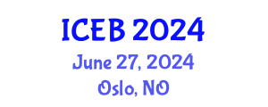 International Conference on Ecosystems and Biodiversity (ICEB) June 27, 2024 - Oslo, Norway