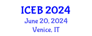International Conference on Ecosystems and Biodiversity (ICEB) June 20, 2024 - Venice, Italy