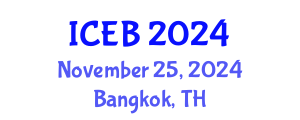 International Conference on Ecosystems and Biodiversity (ICEB) November 25, 2024 - Bangkok, Thailand